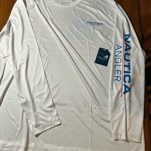 Nautica Angler White Long Sleeve Tee
